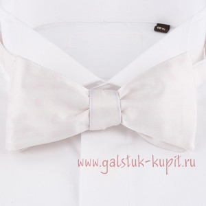 Белый галстук бабочка из искусственного шелка G-Faricetti BE-65-921, купить в интернет-магазине с доставкой по России