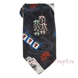 Мужской галстук из шелковистой ткани с рисунком Gold City G22SI-34-1020, купить в интернет-магазине с доставкой по России