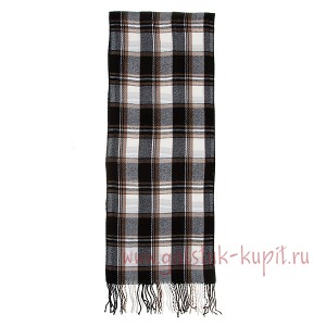 Шерстяной широкий шарф в клетку  RM SCH-70-1297, купить в интернет-магазине с доставкой по России