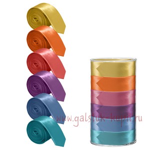 Набор узких галстуков «Шестицветик», купить в интернет-магазине с доставкой по России