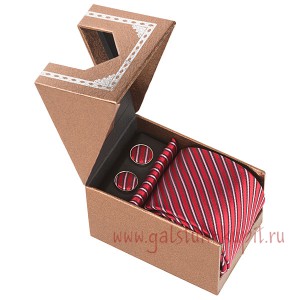 Галстук с запонками в подарок G-Faricetti N11KR-75-1472 (для мужчин), купить в интернет-магазине с доставкой по России