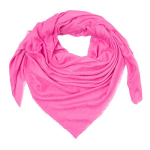 Шейный платок-шаль розового цвета однотонный с рисунком пейсли Rossini SH1659-1, купить в интернет-магазине с доставкой по России