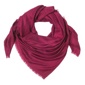 Шейный платок-шаль бордового цвета однотонный с рисунком пейсли Rossini SH1659-4, купить в интернет-магазине с доставкой по России