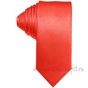 Коралловый  узкий галстук G-Faricetti G11RO-15-139, купить в интернет-магазине с доставкой по России