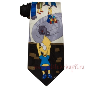 Мультики Симпсоны на галстуке Gold City G22R-34-257, купить в интернет-магазине с доставкой по России