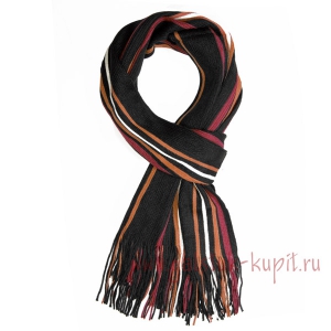 Черный шарфик в полоску G-Faricetti SK-3-399, купить в интернет-магазине с доставкой по России