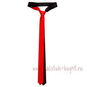 Красно-черный узкий галстук G-Faricetti G11R-35-710, купить в интернет-магазине с доставкой по России