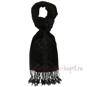 Черный шарф из вискозы с рисунком G-Faricetti SCH-5-818, купить в интернет-магазине с доставкой по России