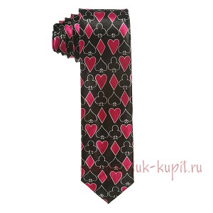 Узкий мужской галстук Карты G-Faricetti G11CH-35-1014, купить в интернет-магазине с доставкой по России