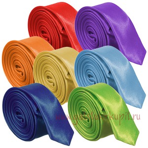 Набор галстуков «Радужная семерка», купить в интернет-магазине с доставкой по России