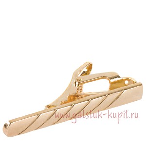 Зажим золотистый для узкого галстука Z-61-1336, купить в интернет-магазине с доставкой по России