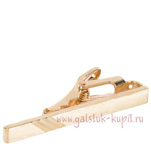Золотистый зажим для узкого галстука Z-61-1338, купить в интернет-магазине с доставкой по России