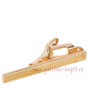 Золотистый зажим под узкий галстук Z-61-1342, купить в интернет-магазине с доставкой по России