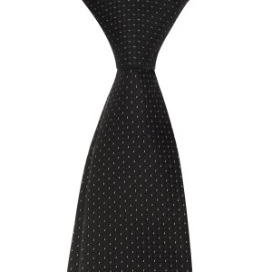 Мужской черный галстук с белыми полосками Millionaire G22CH-7-1555, купить в интернет-магазине с доставкой по России