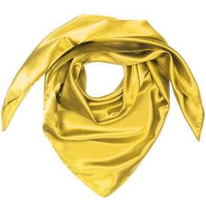 Большой женский платок из атласа G-Faricetti TK26452-28 Yellow, купить в интернет-магазине с доставкой по России