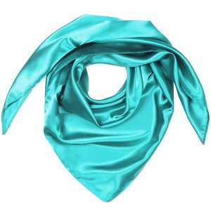 Большой женский платок из атласа G-Faricetti TK26452-28 LightBlue, купить в интернет-магазине с доставкой по России