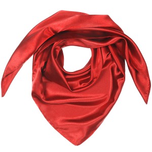 Большой женский платок из атласа G-Faricetti TK26452-28 Red, купить в интернет-магазине с доставкой по России