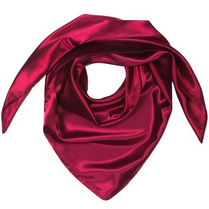 Большой женский платок из атласа G-Faricetti TK26452-28 Bordo, купить в интернет-магазине с доставкой по России