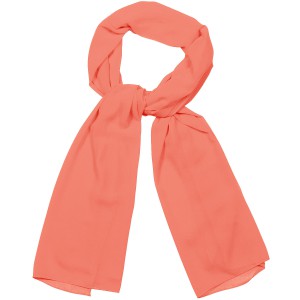 Персиковый женский шарф из шифона TK26452-30 Peach, купить в интернет-магазине с доставкой по России