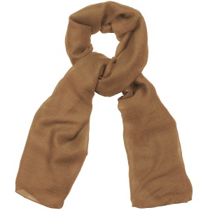 Большой светло-коричневый женский шарф из хлопка TK26452-31 LightBrown, купить в интернет-магазине с доставкой по России