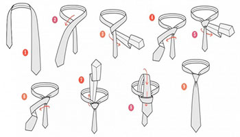 Учимся завязывать галстук двойным узлом