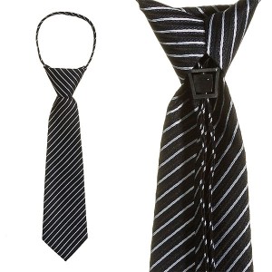 Черный галстук в полоску для дошкольника G-Faricettii G11CH-56-995, купить в интернет-магазине с доставкой по России