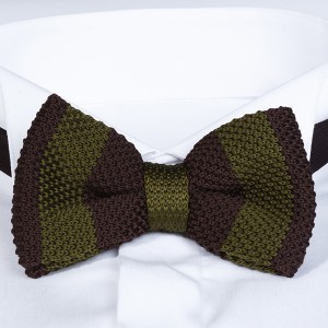 Вязаный галстук-бабочка полосатый Roberto Cassini BZL-67-1268, купить в интернет-магазине с доставкой по России