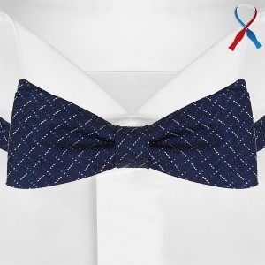 Синий галстук бабочка G-Faricetti BSI-65-1399 с рисунком, купить в интернет-магазине с доставкой по России