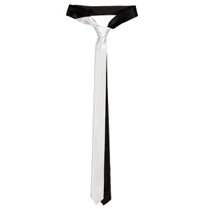Черно белый узкий галстук G-Faricetti G11R-35-604, купить в интернет-магазине с доставкой по России